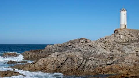 Roncudo lighthouse. Stock Photos