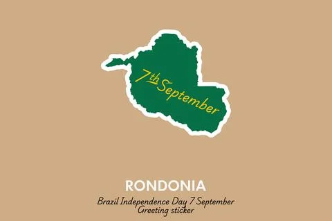 Rondônia vector sticker Stock Illustration