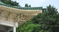 Roof of Asian Shrine And Trees At The Chungnyeolsa South Korea 4K 4k or 4k+ Resolution