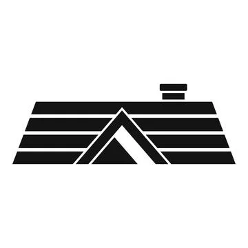 Roof building icon simple vector. House repair Ilustración de archivo