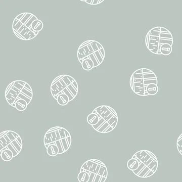 Roof deck line seamless pattern Stock Illustration