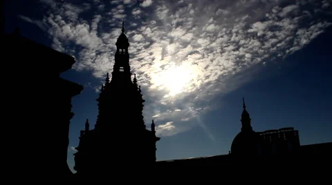 Roof Dome Backlighting Stock Footage 46129192