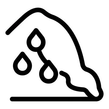 Roof leaking water causing damage home repair concept icon Stock Illustration