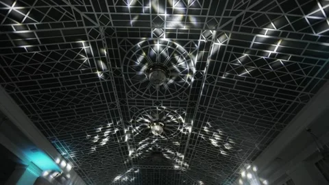 Roof lights Stock Footage 300031366