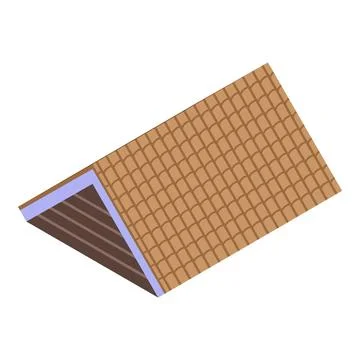 Roof module icon isometric vector. House repair Stock Illustration