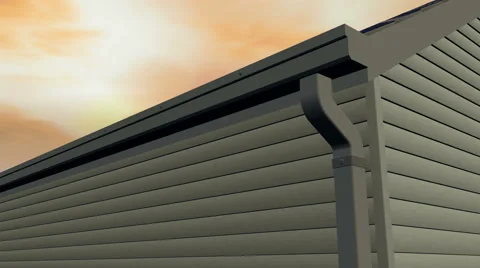 Roof with overlapping integrated photovoltaic solar shingles Stock Footage