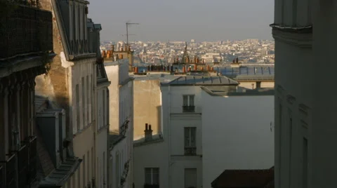 Roof Of Paris Stock Footage 40082998