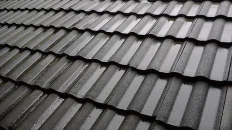 Roof pattern of a house Stock Footage 285490781