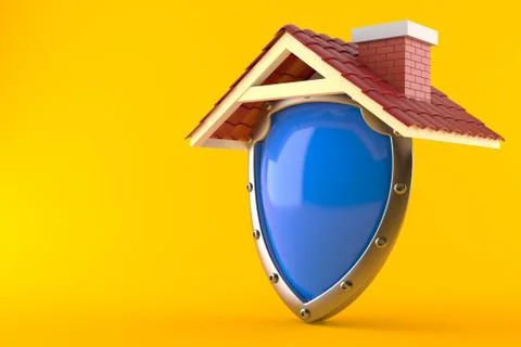 Roof with protective shield Stock Illustration