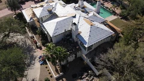 Roof Replacement  Stock Footage 196748897