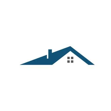 Roof single logo vector Stock Illustration