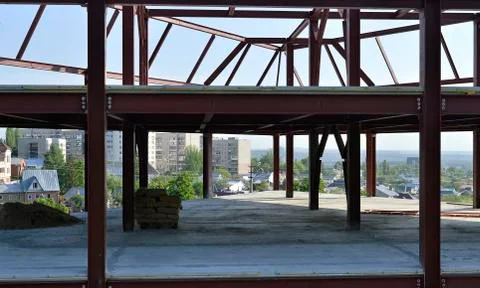 Roof structure,construct ion Foto stock