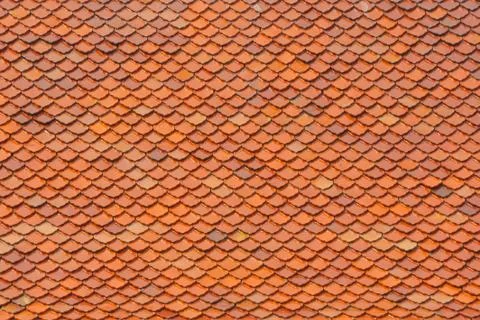 The roof tile pattern. Stock Photos