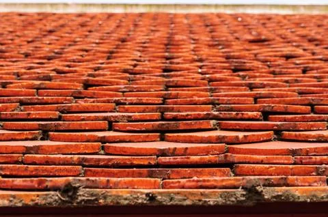 Roof tile pattern Stock Photos