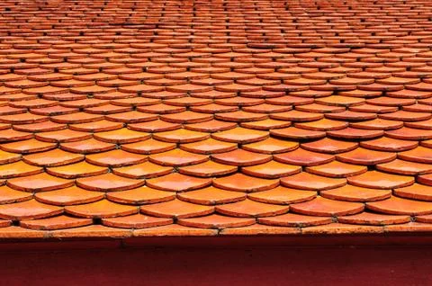 Roof tile pattern Stock Photos