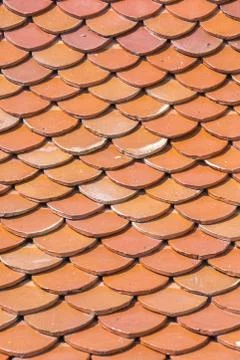 Roof tile pattern Stock Photos