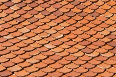 Roof tile pattern Stock Photos
