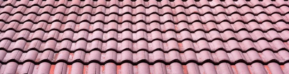 Roof tile pattern Stock Photos