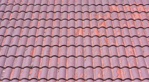 Roof tile pattern Stock Photos