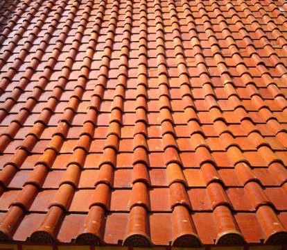 Roof tile pattern Stock Photos