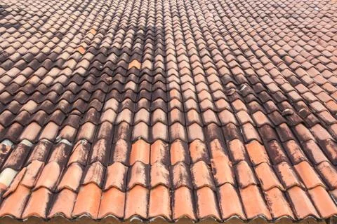 Roof tile pattern Stock Photos