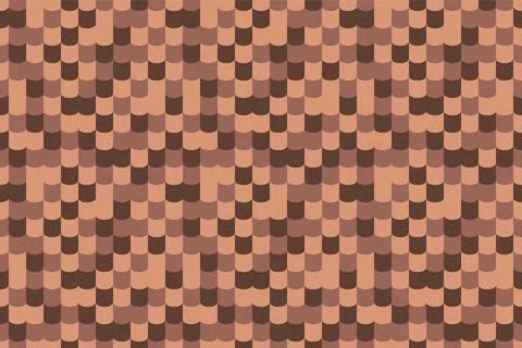 Roof tile texture seamless pattern for house or home. Abstract architecture b Stock Illustration