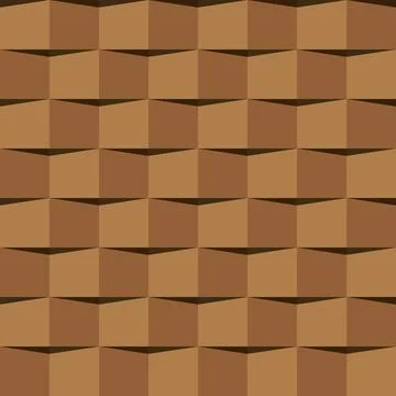 Roof tiles 3D-like seamlsess pattern Stock Illustration