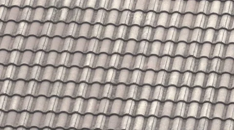 Roof tiles in the building Stock Footage