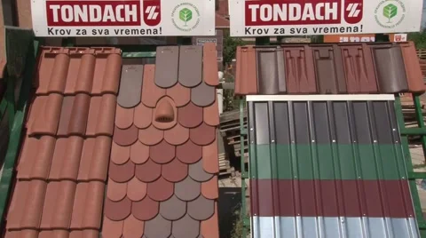 Roof tiles Stock Footage 45665964