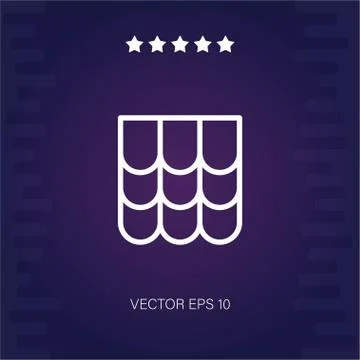 Roof vector icon Stock Illustration