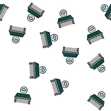 Roof waterproofing vector seamless pattern イラスト素材