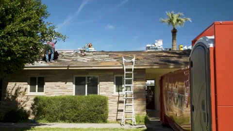 Roof Workers Stock Footage 329269453