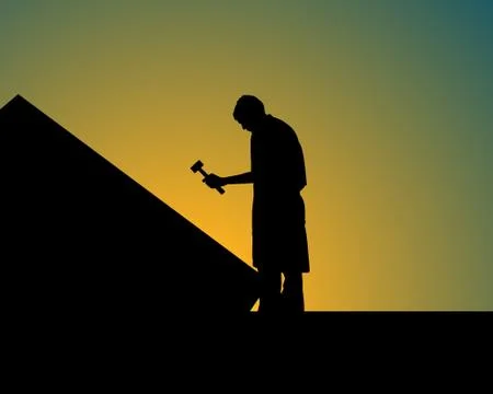 Roofer Stock Illustration