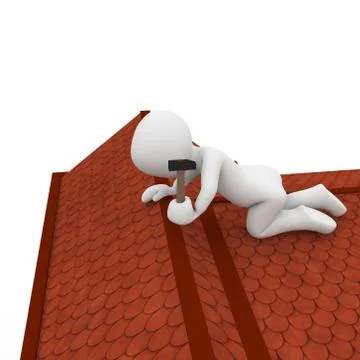 Roofers Stock Illustration