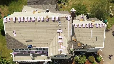 Roofers Shingling 1 Vidéo 281652596