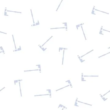 Roofing axe blade glyph vector seamless pattern Illustrazione stock