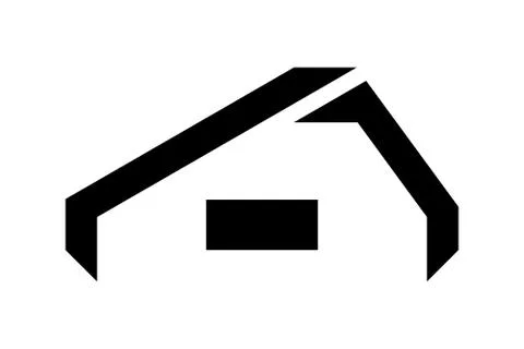 Roofing icon isolated on white background, vector illustration Stock Illustration