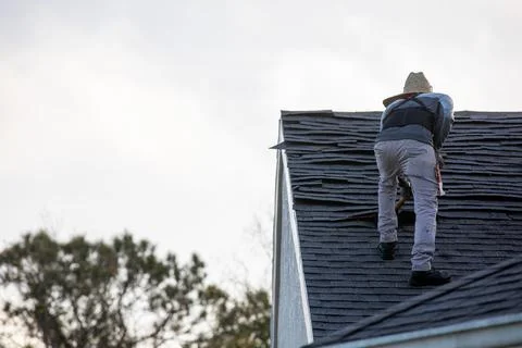 Roofing industry Stock-Fotos