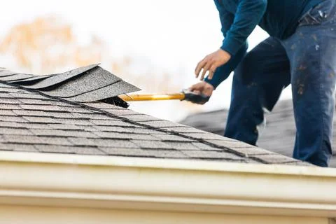 Roofing industry Stock-Fotos