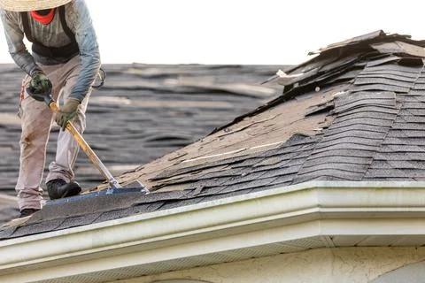 Roofing industry Stock-Fotos