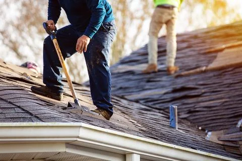 Roofing industry Stock-Fotos