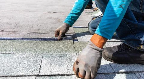 Roofing industry Stock-Fotos