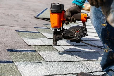 Roofing industry Stock-Fotos