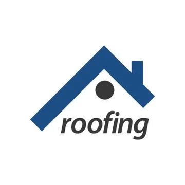Roofing logo concept design. Symbol graphic template element Ilustração Stock