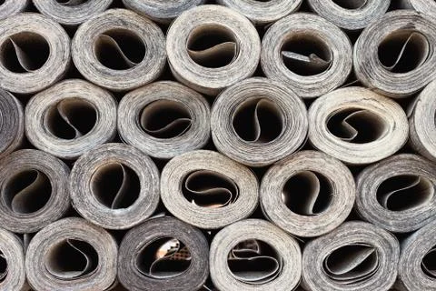 Roofing material ruberoid Stock Photos