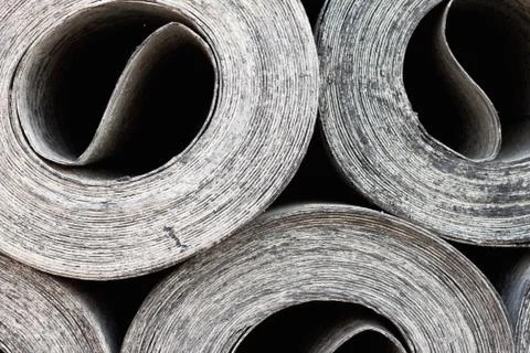 Roofing material ruberoid Stock Photos