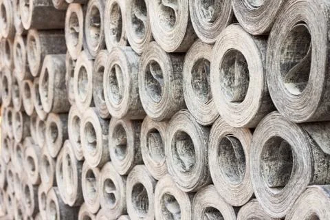 Roofing material ruberoid Stock Photos