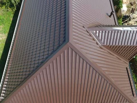 Roofing of metal pro Foto stock