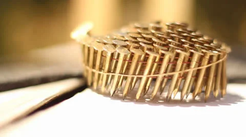 Roofing nails Vídeos de archivo 26339473