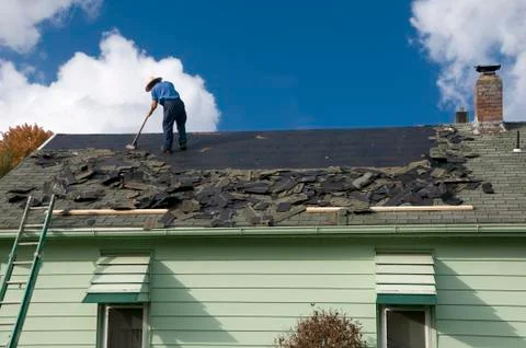 Roofing Repairs Stock Photos